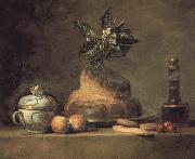 There is the still-life pastry cream
